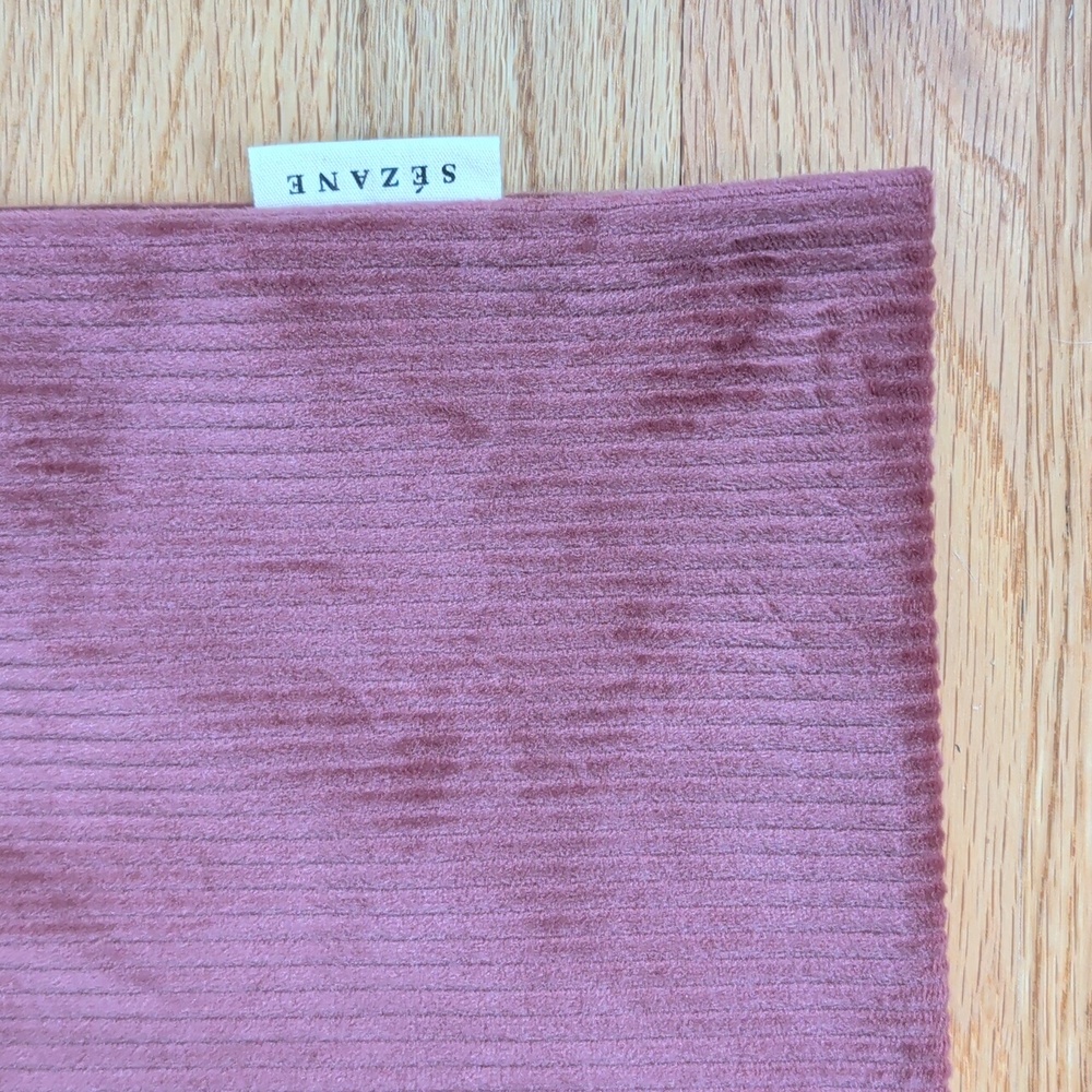 Sezane pink velvet Sofa Corduroy Tote Bag - Picture 2 of 3